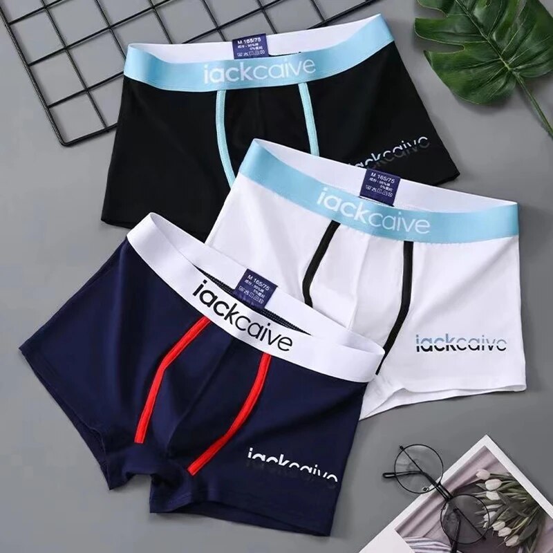 Boxer Brief Pack Cotton - 3Pcs Männliche Höschen Baumwolle männer Unterwäsche