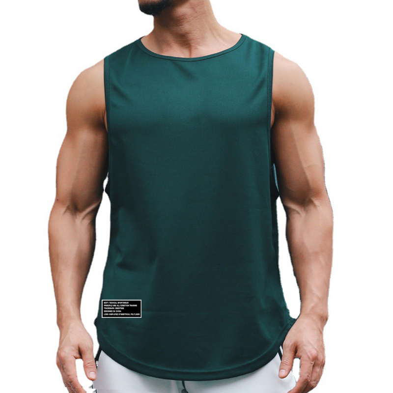 Sleeveless Undershirt - Herren Gym Singlets Bodybuilding Stringer Tanktops