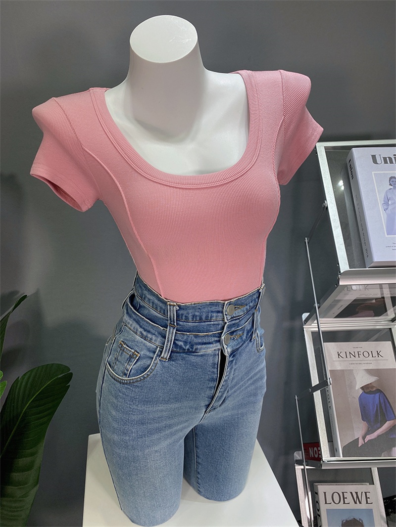 Kurzärmliges U-Ausschnitt-T-Sh – Base Layer Top Bewertung und Preis